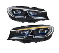 2 faros delanteros nuevos Compatible con BMW G20 Serie 3 G28 2019 2020 2021, accesorios, conjunto de luces de señal de giro DRL auxiliares delanteras(With Blue L-ed)