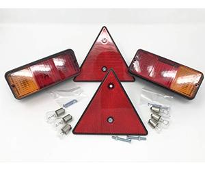 2 Faros traseros + 2 Triángulos para remolque