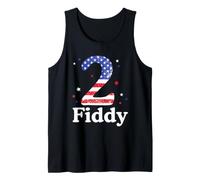 2 Fiddy Two Fiddy 250th Anniversary 4th of July Patriotic Camiseta sin Mangas