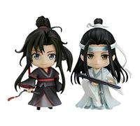2 figuras de acción de Mo Dao Zu Shi de Wei Wu Xian y Lan Wang Ji de 10 cm, piezas intercambiables y figuras de anime movibles, colecciones de escritorio