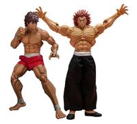 2 figuras de anime de Hanma Baki Hanma Yujiro/Hanma Baki, figuras de figuras ultra movibles intercambiables, adornos de tela real