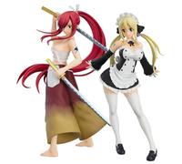 2 figuras de anime Fairy Tail, Lucy Heartfilia/Erza Scarlet, estatuas de 17 cm de PVC, decoración de dibujos animados, adornos, regalo coleccionable