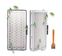 2 filtros Active Airclean Plus 50 para Miele HEPA AirClean Filter SF-HA 50 S8340 de repuesto para Miele Compact C1 C2 Complete C2 C3 Apto para S4, S5, S6, S8 Serie con cepillo para polvo