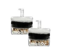 2 filtros biofiltros de repuesto para acuario, cartucho de algodón interno para acuario, biofiltro, filtro de esponja bioquímica
