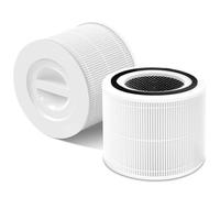 2 filtros Core 300S compatibles con purificador de aire Levoit Core 300S, filtro 3 en 1 H13 True HEPA, carbón activo de repuesto Core 300S-RF de alta eficiencia, color blanco