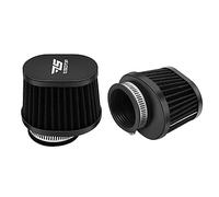 2 filtros de aire universales de repuesto de 60 mm para motocicleta, filtros de aire de alto rendimiento, para carburador de motocross, scooter, ciclomotor, ATV (negro)