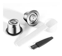 2 filtros de cápsulas de café reutilizables de acero inoxidable para Nespresso Lattissima Inissia Essenza