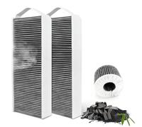 2 filtros de carbón activo para campana Bora Pure/X Pure/S Pure y 2 filtros de carbón activo para extractor puro de 5 capas