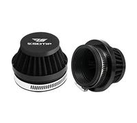 2 filtros de entrada de aire universales para motocicleta de 48 mm, limpiador de filtro de aire de carburador para Dirt Pit ATV SSR TTR, filtro de ventilación para bicicleta (negro 48 mm)