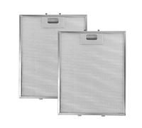 2 filtros de grasa de metal para campanas extractoras, filtro separador de aceite y gas, accesorios de cocina de aluminio, universal para campanas extractoras