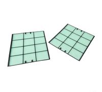 2 filtros de polvo de aire acondicionado compatibles con Daikin FTXH35 FTXD35 25FV2C FTXS35DV2C de plástico de algodón para colgar, fácil instalación, color negro y blanco