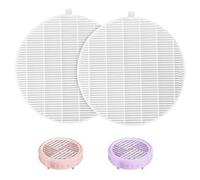 2 filtros de repuesto para aspiradora de uñas, reutilizables, fáciles de limpiar, redondos de repuesto para aspiradora MelodySusie HPro/SProR (blanco)