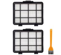 2 filtros de repuesto para aspiradora y cepillo de limpieza para Eureka NEN180 modelo de recipiente sin bolsa que proporciona un ajuste apretado y una filtración eficaz del polvo