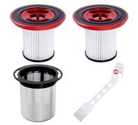 2 filtros de repuesto para aspiradoras Bosch Unlimited Serie 7 12040193 BKS711XXL BCS711GB BBS712A BBS711W BKS711MALL, filtro lavable de acero inoxidable con cepillo de limpieza