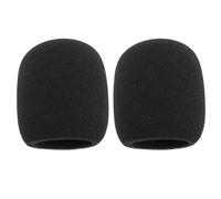 2 filtros de repuesto para micrófono SM58 compatibles con Shure SM58 PGA48-XLR PGA48 SM58 Beta58A SM48 SM58-S SM58-CN tipo bola de micrófono 7,6 x 6,5 cm, color negro