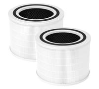 2 filtros de repuesto para purificador de aire Levoit Core 200S 3 en 1, filtro HEPA y filtro de carbón activo de alta eficiencia y prefiltro de nailon, filtración de 3 niveles, repuesto Core 200S-RF