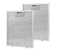 2 filtros metálicos antigrasa para campana extractora, filtro para campana extractora, filtro separador de aceite y gas, accesorios de cocina de aluminio, universales para campanas de cocina