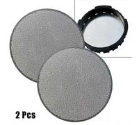 2 filtros metálicos reutilizables de acero inoxidable para café, compatibles con Aeropress.