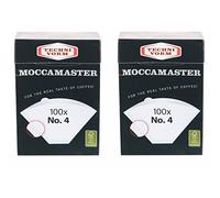 2 filtros Mocamaster No.4 (100 bolsas de filtro cada uno) Technivorm