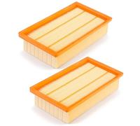 2 filtros para Hilti VC 20 U, VC 40 U y UM (LF 4), para Kärcher NT25 NT35 | NT45 piezas de repuesto para aspiradora, filtrado de alta eficiencia, lavables, especialmente diseñados para obras