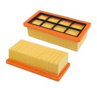 2 filtros para Kärcher AD 4 Premium, AD 4, AD 2, AD 2 Battery, AD 3, AD 3 Premium, AD 3200, AD 3.000, piezas de repuesto para Kärcher KFI 7420, filtro de aspiradora sustituye a 6.415-953.0