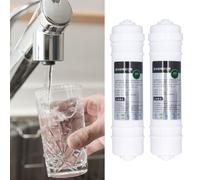 2 filtros purificadores de agua de 10 pulgadas de algodón PP, conexión rápida, universales, de repuesto.