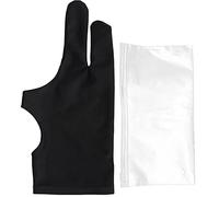 2 Finger Malhandschuhe Atmungsaktiv Bequem Antirutsch Kratzfest Schweißabweisend Für Grafiktablett Digitale Kunst Professionelle Designer Schwarz Nylon 1 Paar Christmas Gifts (S)