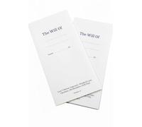 2 formularios de última voluntad y testamento, última edición revisada. GetInStyle Shop