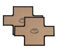 2 forros para pan de pan sin silicona, perfectos para liberaciones y limpieza sin esfuerzo (negro)