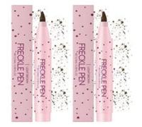 2 Freckle Pen, 3,5g Pecas Maquillaje Rotulador, Para Maquillaje De Pecas Falsas, Completa Rápidamente Las Manchas, Cosméticos De Realismo Sobrenatural, Resistente Al Agua