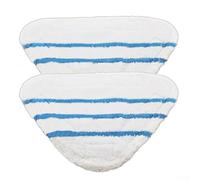 2 fregonas de microfibra eficientes para almohadillas con tiras de fregado integradas para limpiadores de vapor, compatible con varios materiales de suelo