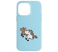 2 Friends Running Pony Horses Rider Fun Fast Hobby Mejor Equipo Carcasa para iPhone 14 Pro MAX