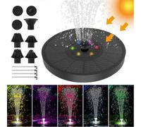 (2) Fuente solar automática para exteriores, bebedero para pájaros, bomba flotante - mxbc