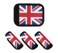 2 fundas acolchadas para asa de equipaje, agarre para proteger el asa del equipaje, United Kingdom Flag, one sizex4