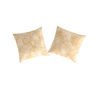 2 fundas de almohada 100% algodón percal macale 65x65 cm ocre