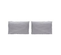 2 fundas de almohada 100% algodón pure 50x75 cm gris
