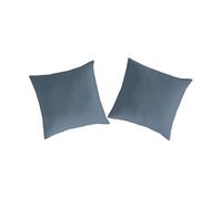 2 fundas de almohada 100% algodón pure 65x65 cm denim