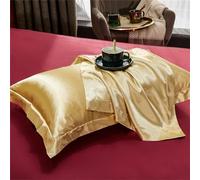 2 fundas de almohada de seda de morera natural, 100 % seda real, fundas de almohada suaves y lujosas para el cuidado del cabello y la piel, duerme mejor y despierta renovado