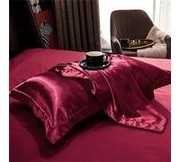 2 fundas de almohada de seda de morera natural, 100 % seda real, fundas de almohada suaves y lujosas para el cuidado del cabello y la piel, duerme mejor y despierta renovado