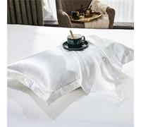 2 fundas de almohada de seda de morera natural, 100 % seda real, fundas de almohada suaves y lujosas para el cuidado del cabello y la piel, duerme mejor y despierta renovado