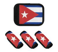 2 fundas de asa de equipaje suaves y cómodas para asa de equipaje, Bandera Nacional de Cuba, one sizex2