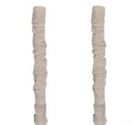 2 fundas de cable de tela para cadena de araña y cable eléctrico de 6 pies cada una de ellas de material de lino para instalaciones de iluminación