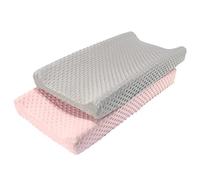 2 fundas de cambiador impermeables para cambiadores, fundas de almohadilla para cambiar pañales, fundas de colchón lavables y desmontables, fundas de tela elástica para bebés