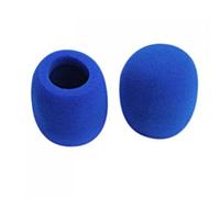 2 fundas de espuma azules para micrófono