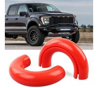 2 fundas de ganchos de remolque para Ford F150 2004-2024, compatibles con Toyota Tundra 2017-2021, accesorios de coche para gancho de remolque de parachoques delantero, funda de goma (rojo)