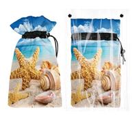 2 fundas de grifo para exteriores para protección contra la congelación en invierno, reutilizables, impermeables, a prueba de nieve, 11 pulgadas de alto x 6.9 pulgadas de ancho, estrella de mar y