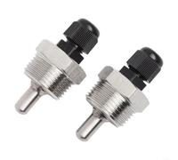 2 fundas de inmersión de acero inoxidable 304 con rosca G3/4, diámetro exterior de 8 mm / 6 mm de diámetro interior, para sensores de temperatura de hasta 6 mm de diámetro (8 x 30 mm)