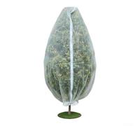 2 fundas de red para plantas, 60 fundas de tela transpirable de malla con cordón y cremallera para árboles frutales, huertos, invernaderos (80 x 120 cm)