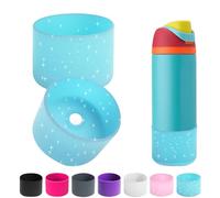 2 fundas de silicona para botellas de agua Owala de 14/16 onzas, 24 onzas, 32 onzas, 40 onzas, funda protectora antideslizante para botellas de agua FreeSip, Twist y Flip (azul brillante, 24 onzas)