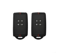 2 fundas de silicona para llave de coche compatibles con Renault Clio Megane para KADJAR para KOLEOS para CAPTUR Espace Duster 4 botones Protección completa suave para carcasa de TPU (azul)